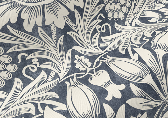 William Morris At Home Sunflower, Indigo - Roller Blind - Image 4